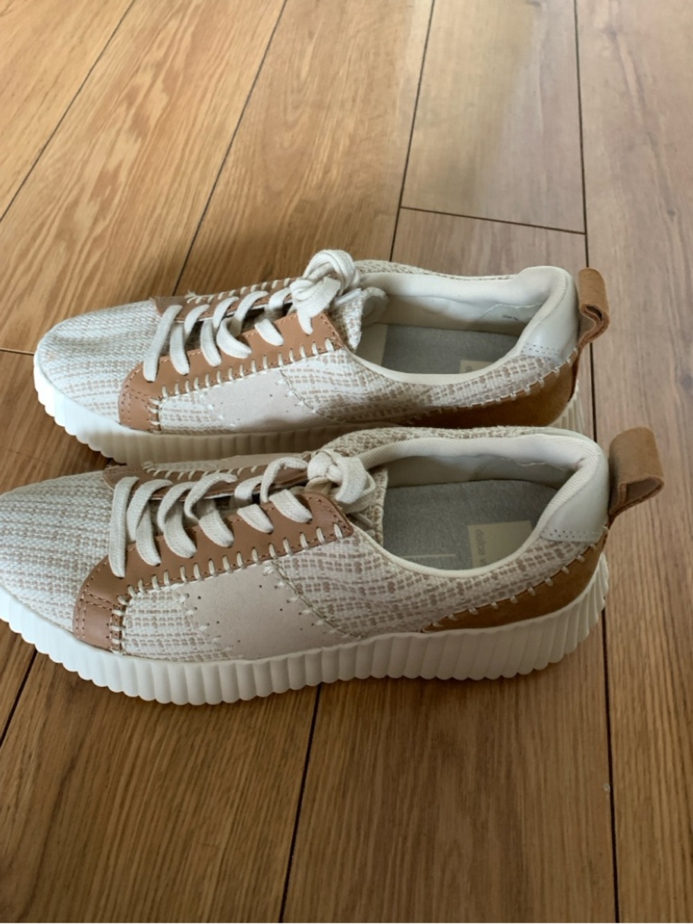 Dolce Vita Brown Multi Knit Platform Sneakers Brand New Size 10 - Picture 5 of 8